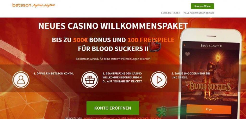Betsson Casino Bonus