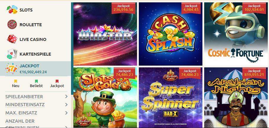 Frappez le jeu de jackpot chanceux