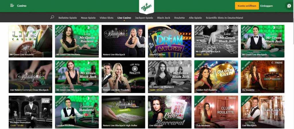 MrGreen Livecasino